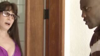Big Black Coyote Gets Fucked by Two Hot Mamas