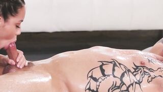 Releasing Bliss Petite Alina Lopezs Nuru Massage Leads to a Demonic Fk