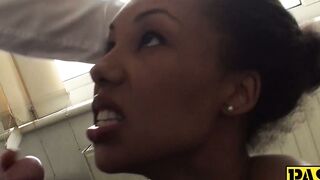 Suffocating Sin Ebony Beaute Drowns on Thick Velvet, Begging for More