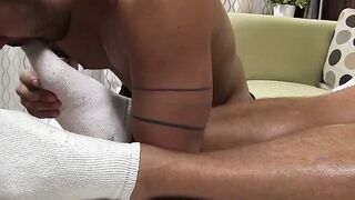 ToeTallyDesired.com  Deviant Stud Surrenders to Foot Worship Frenzy