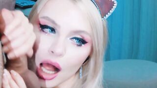Insatiable Bombshell Devours Her Lovers Thirsty Cock