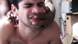 BBC Gangsta Tattooed Trouble Takes a Hard Ride