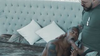 Double Threat Jacens Black Ass Takes on Two White Stallions