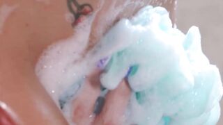 Sudsy Seduction Natasha Blue and Silvia Saige Get Down and Dirty