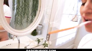 19 Yo Step-Daughter Brushing Teeth Banged point of view