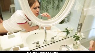 19 Yo Step-Daughter Brushing Teeth Banged point of view