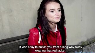 Pickedup european publicly plowed before blowing penis inside duo