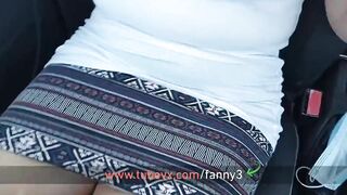 My first outdoor snatch masturbation at parking lot - FannyXX