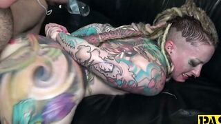 Tattooed Temptress Devoured by the Beast