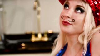 Blonde Bombshell Leya Falcon Blows Up the Game with Intense Interracial Action