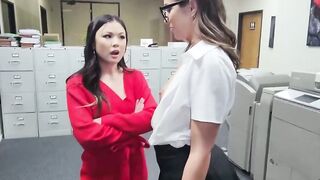 DirtyDicks.com  Lulu Chu and Violet Reigns Explore the Business End of Business
