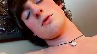 Crafty Jase Bionx jack off and feeds himself with own jizz
