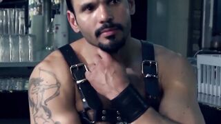 After Hours seduction. Hot gimp gets turned out by this unfathomable fine dude