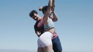 Sweatin and Screamin Anna Claire Clouds Explicit Outdoor Adventure