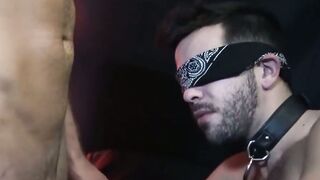 RawInspection.com  Tattooed Muscle Hunky Jerking Off Blindfolded Gay Cock