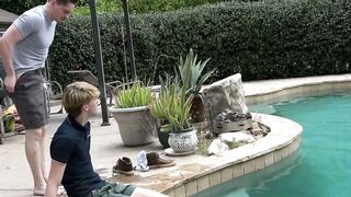 Poolside Seduction Jay Tee Takes Twink Skylar Finch