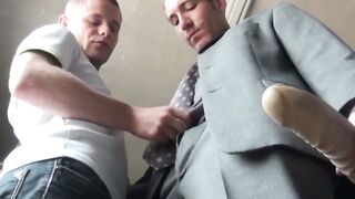 Directory of the lustful stars, Valentin Solis gives Rod Malek a free trial of his new sex toys