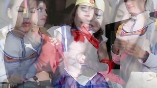 Super Slammers Jennifer Jacobs and Evelin Stone Take on the BigBodied Bad Boy