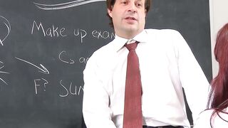 Sultry Student sleev act taking not one  but five  Load of Cum!