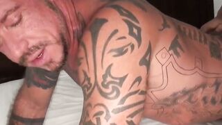 Sweaty Sessions Hairy Hogan Takes Blonde Bomber in Brutal Doggy Style Fucks