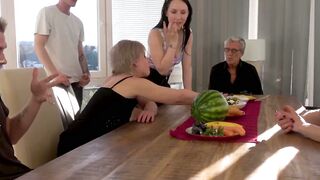 Midday Ménage Bianca M and Vincent Red Bring the Heat