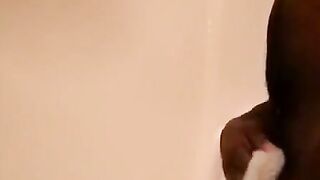 Busty Black Boyfriend Slams Fat White Hubby in Wild Rear Action
