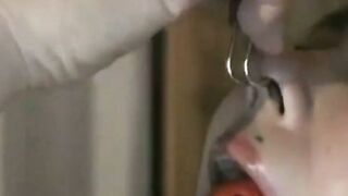 鼻責め三点針貫通