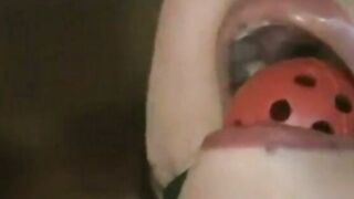 鼻責め三点針貫通