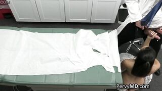 Big Tit black patient sucks doctor