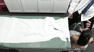 Big Tit black patient sucks doctor