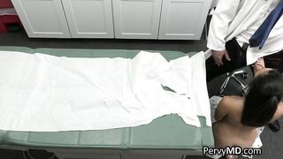 Big Tit black patient sucks doctor