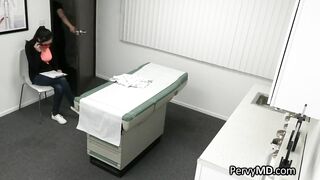 Big Tit black patient sucks doctor