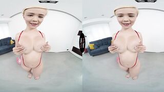 Natasha is ready for the beach and your penis