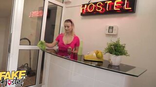 Fake Hostel Long Jugs Blonde Cleaner Lily Joy Fuck Rough By Guest