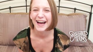 This blonde 19 yr old loves to deep throat