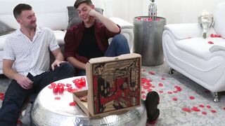 Love at First cumshot Benvi and Justins Valentines Day Orgy