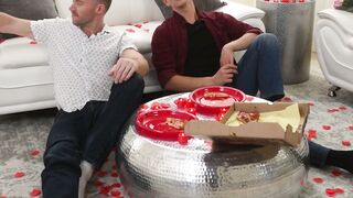 Love at First cumshot Benvi and Justins Valentines Day Orgy