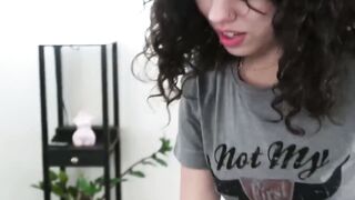 Curly Cutie Satine Summers Goes Down