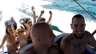 Six Sizzling Sluts Sucking My Cock with Open Legs  a Blowjob Bonanza