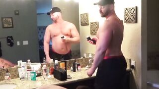 BuckingBroncoXXX.com Fierce Fucking with Two Muscular Stallions Post HighIntensity Workout
