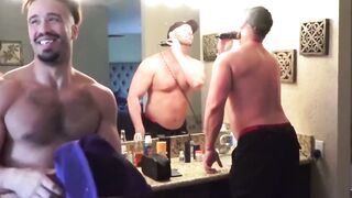 BuckingBroncoXXX.com Fierce Fucking with Two Muscular Stallions Post HighIntensity Workout