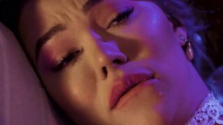 Inked and Insatiable April Olsens StrapOn Surrender to TS Emma Rose