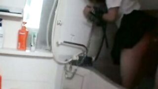 水着美女でプールサイドエンサー