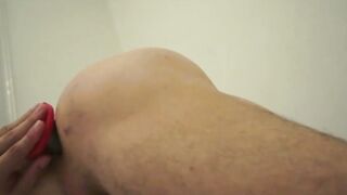 Brazilian Brawn JuicedUp Jock Fucks Himself Raw