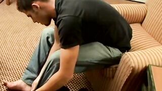 Levi Unleashed A Dominant Straight Hunk Reveals His Untamed Cock and Sensual Feet