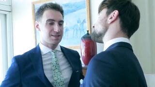 Boardroom Bang Executive Keys Exec alongside Coworker