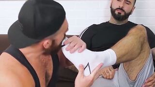 SweatSeduction.com  Footplay Afterhours with Hairy Rikk York and Influencer Miguel