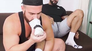 SweatSeduction.com  Footplay Afterhours with Hairy Rikk York and Influencer Miguel