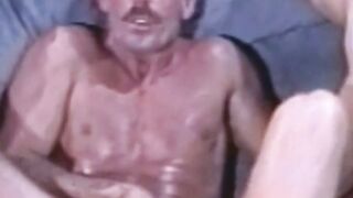 RetroHeat.com  Sizzling Vintage Gay Orgy Ends inDirty Facial