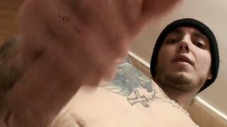 Twink Temptation Tattooed Stud Towers Over Skinny Straight Boy